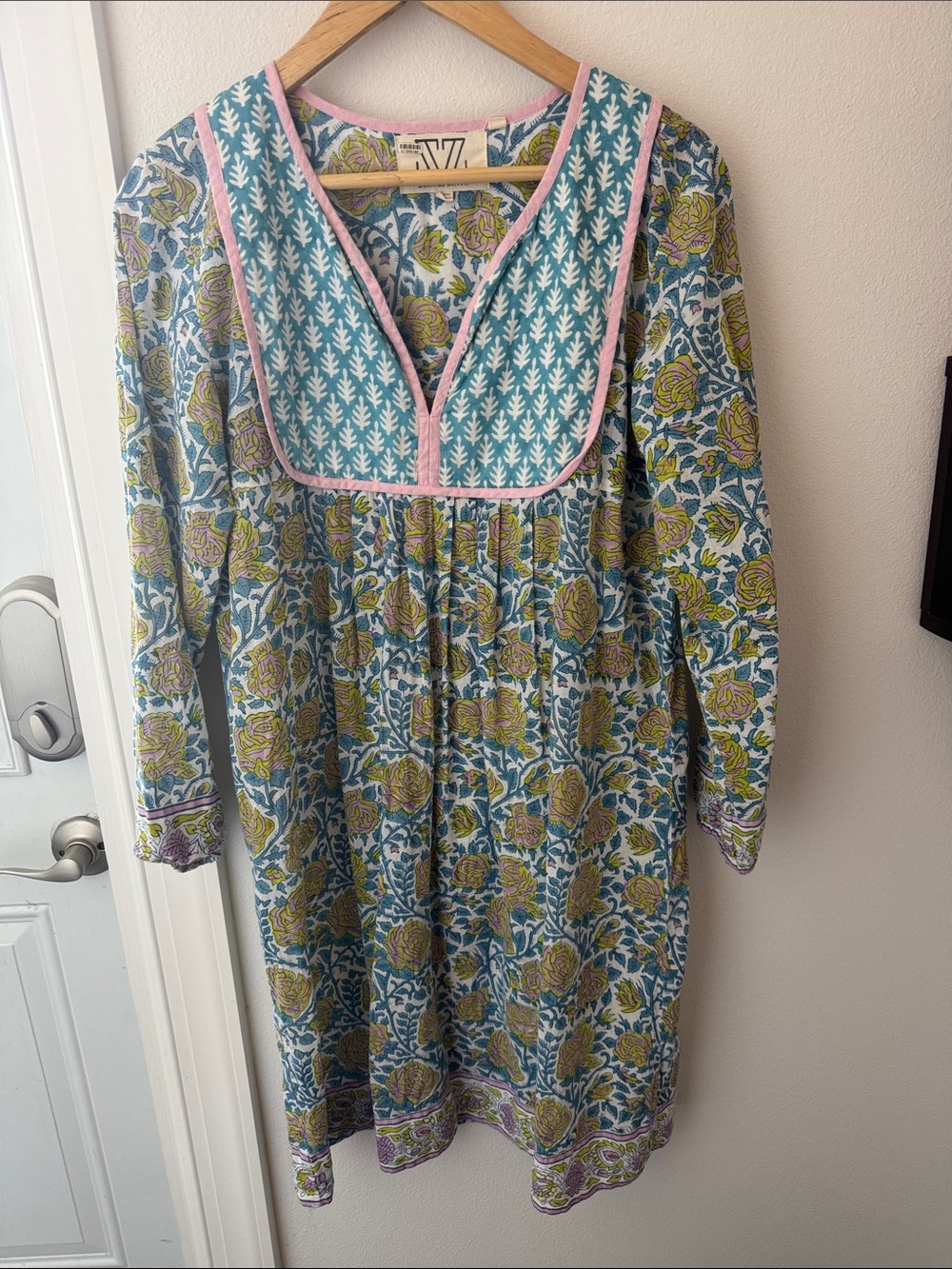 • SZ Blockprints• Jaipur Mini Dress 100% Cotton Anthropologie Small